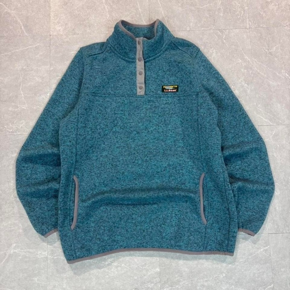 L.L.Bean blue quarter zip fleece Size M #outdoor #fleece